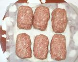 豆腐とひき肉の重ね焼き！豆腐ハンバーグ作り方6写真