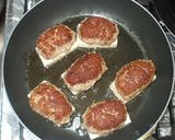 豆腐とひき肉の重ね焼き！豆腐ハンバーグ作り方8写真