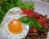 エスニック♪バジルとひき肉のごはん作り方4写真