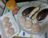 茄子のキャベツ☺香味野菜ミンチ挟み焼き☺作り方3写真