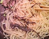 長ネギとツナパスタ・かぼす添え作り方2写真