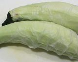 ズボラ焼き茄子もどき☆レンチン蒸し茄子作り方1写真