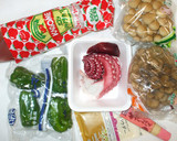 タコ・舞茸・ピーマンの簡単カレー野菜炒め作り方1写真
