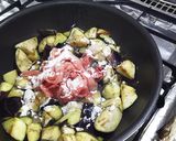 茄子と牛肉のやさしい味炒め作り方3写真