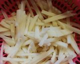 堅焼きそば♪セロリと筍と笹かまのあんかけ作り方2写真