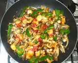 タコ・舞茸・ピーマンの簡単カレー野菜炒め作り方6写真