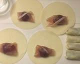 葡萄と生ハムでサクサク春巻き風作り方3写真