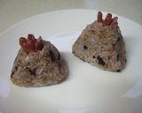 おかか昆布とウインナー王冠の雑穀おにぎり作り方5写真