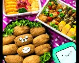キャラ弁いなり＊アドベンチャータイム♪作り方4写真