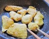 フライパンでチキンナゲットカレーマヨ焼き作り方4写真
