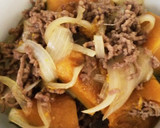 簡単15分♡ホクホクかぼちゃひき肉の煮物作り方11写真