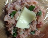 採れたてバジルつくねバーグ♪(´ε` )作り方5写真