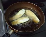 ポン酢でいただくナスのひき肉はさみ揚げ作り方6写真