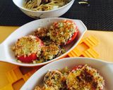 パン粉と粉チーズでジューシートマト焼き作り方2写真