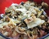 【簡単】豚高菜炒めの粉チーズフリフリ丼作り方2写真