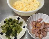 パラパラご飯！野沢菜チャーハン♪作り方1写真