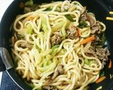 簡単！めんつゆで焼きうどん作り方3写真