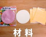 材料3つde簡単！パリパリハムチーズ餃子作り方1写真