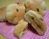 基本のパン生地でかぼちゃの花パン作り方3写真