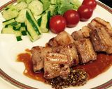 簡単!豚バラ肉のバルサミコソース風。作り方7写真