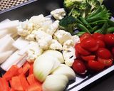 残り野菜でアジアン料理簡単トムヤムスープ作り方1写真