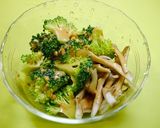 レンジで簡単！ブロッコリーと舞茸炒め作り方2写真