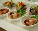 前菜に☆ナスの肉味噌巻き作り方4写真