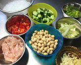 お豆と春雨のアジアンサラダ作り方1写真