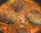 玉ねぎ炒めずウマウマ煮込みハンバーグ作り方7写真