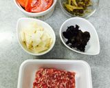トマトの入った サンラータン麺作り方1写真