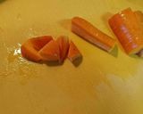 鶏肉とさつまいもの煮物作り方1写真