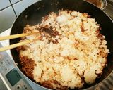 牛肉入りガーリックバター醤油チャーハン作り方4写真