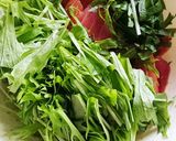 魚屋直伝おつまみ!まぐろ水菜の簡単和え♪作り方1写真