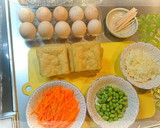 給料日前節約簡単☆野菜&卵のきんちゃく♪作り方1写真