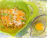 給料日前節約簡単☆野菜&卵のきんちゃく♪作り方2写真