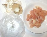 鶏むね肉とエリンギでエビチリ♪簡単手作り作り方2写真