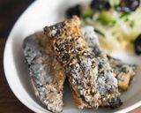＊辛子風味＊秋刀魚のごま竜田揚げ作り方4写真