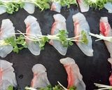 絶品★【真鯛のかいわれ巻カルパッチョ風】作り方2写真