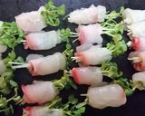 絶品★【真鯛のかいわれ巻カルパッチョ風】作り方4写真