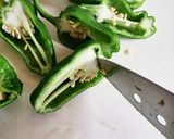 肉詰め用に!すっきり⭐ピーマンの種とり作り方2写真