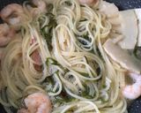 ハマるかも♡メカブのちょい辛スープパスタ作り方9写真