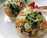 キャベツ×葱×チーザ 和トースト作り方7写真