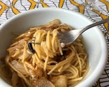 新玉ねぎとアンチョビのパスタ作り方5写真