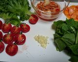 簡単♪玄米キムチ炒飯作り方1写真
