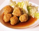 減量レシピ 〜鶏ムネ肉団子〜作り方4写真