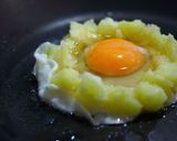 お弁当にポテトハムエッグ作り方6写真