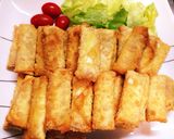 簡単✨お弁当に♪ウインナーのワンタン揚げ作り方5写真