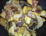 さつま芋とベーコンのマヨカレー炒め作り方6写真