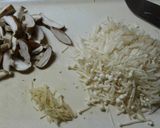 お豆腐ときのこのふんわり丼作り方1写真