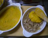 ひき肉とかぼちゃマッシュのチーズ焼き♡作り方3写真